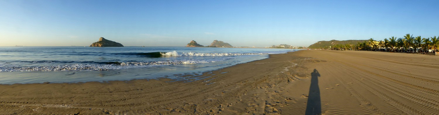 Southern beach of Mazatlán